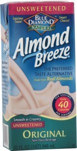 Blue Diamond Natural Almond Breeze Original Unsweetened Non-Dairy