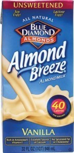 Blue Diamond Natural Almond Breeze Vanilla Unsweetened Non-Dairy