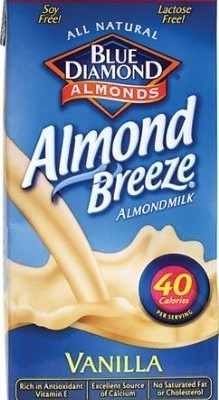 Blue Diamond Natural Almond Breeze Vanilla Unsweetened Non-Dairy