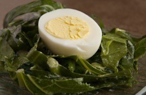 Chard Salad with Lemon Garlic Dressing