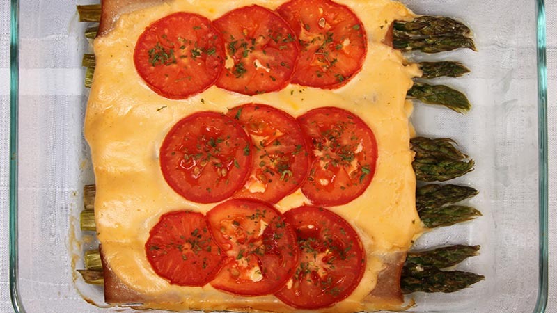 Gluten-Free Asparagus and Turkey Roll Up Casserole Recipe