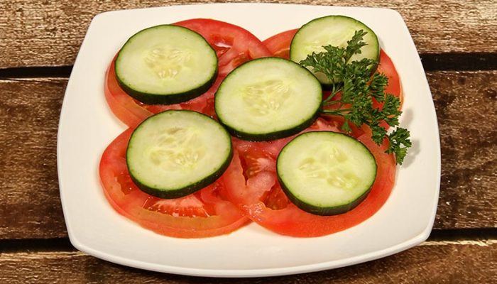 Low-Carb Gluten-Free Dijon-Garlic Tomato and Cucumber Recipe