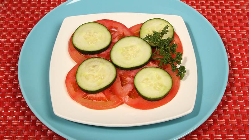 Low-Carb Gluten-Free Dijon-Garlic Tomato and Cucumber Recipe